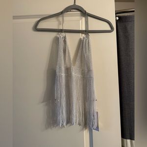 12th Tribe Fringe halter top